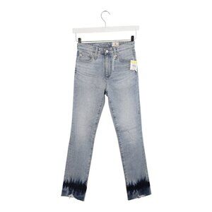 AG Adriano Goldschmied The Isabelle High Rise Straight Crop Jeans Size 24 Ombre